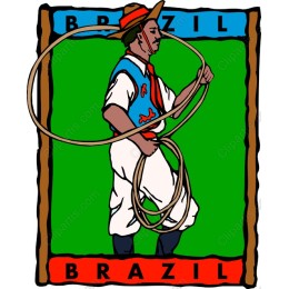 Vibrant Brazilian Cowboy