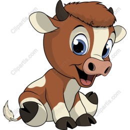 Playful Cartoon Cow