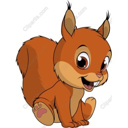 Cute Cartoon Squirrel