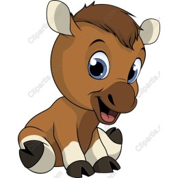 Adorable Cartoon Calf