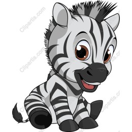 Cute Cartoon Zebra