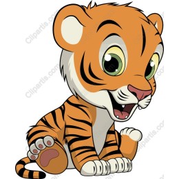 Adorable Cartoon Tiger