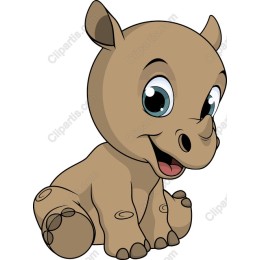 Cute Baby Rhino