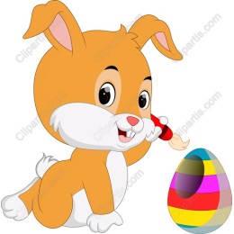 Easter Bunny Painting Egg