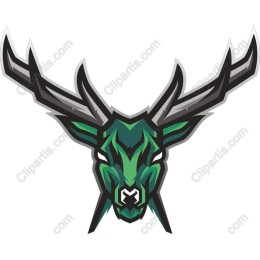 Stylized Deer Head