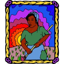 Empowered Harvest: of a Woman with Hoe