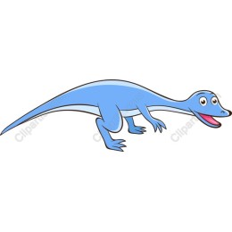Friendly Blue Dinosaur
