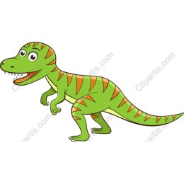 Playful Dinosaur Cartoon
