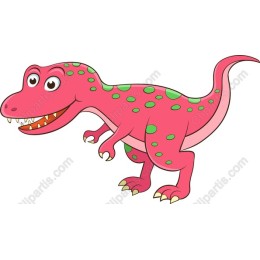 Whimsical Pink Dinosaur