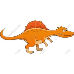 Cartoon Dinosaur in and