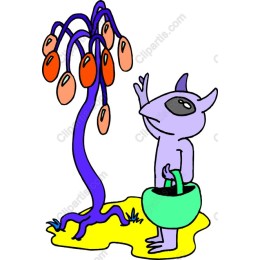 Whimsical Alien and Surreal Tree