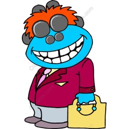 Cheerful Business Monster