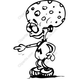 Quirky Polka-Dotted Character