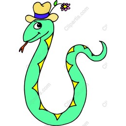 Playful Green Snake