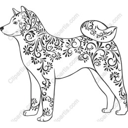 Floral Elegance Dog