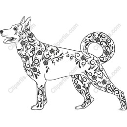 Floral Dog