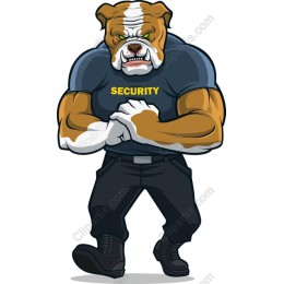 Muscular Bulldog Security