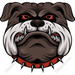 Fierce Bulldog Head