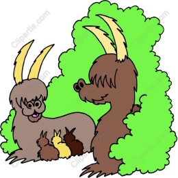 Charming Goat and Bunny
