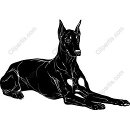 Majestic Black Dog