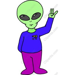 Whimsical Cartoon Alien