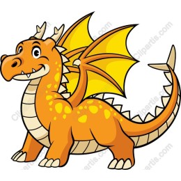 Cheerful Cartoon Dragon