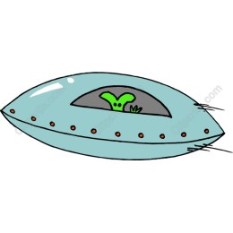 Whimsical Alien Spaceship