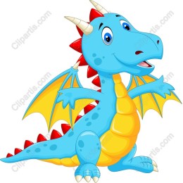 Playful Blue Dragon
