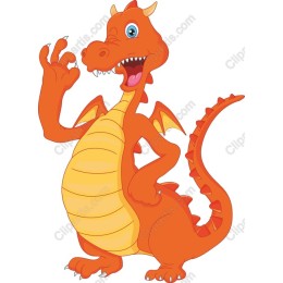 Vibrant Cartoon Dragon