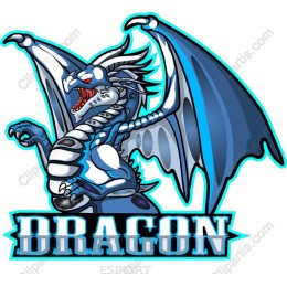 Fierce Blue Dragon