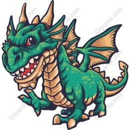 Charming Dragon Cartoon
