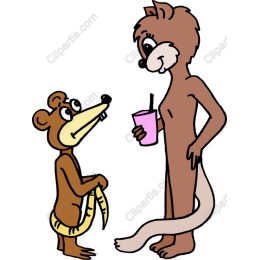 Whimsical Bear and Ferret