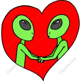Alien Love - Handholding Aliens in Heart