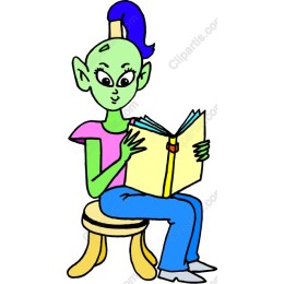 Whimsical Green Reader
