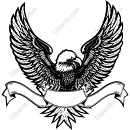 Majestic Eagle with Customizable Banner