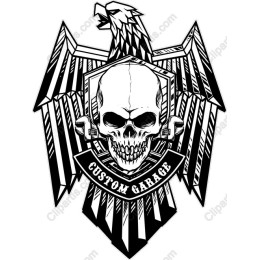 Custom Garage Eagle and Skull