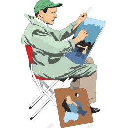 Artistic Inspiration: Painter at Work