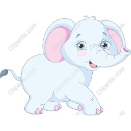 Playful Cartoon Elephant