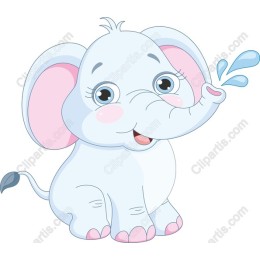 Charming Cartoon Elephant