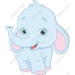 Charming Blue Elephant