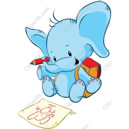Playful Blue Elephant
