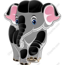 Playful Cartoon Elephant