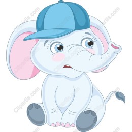 Charming Blue Elephant