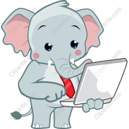 Adorable Business Elephant