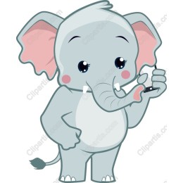 Charming Cartoon Elephant