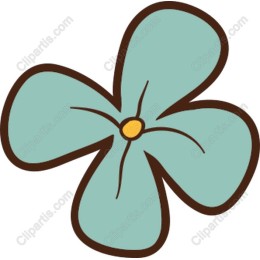 Charming Teal Flower