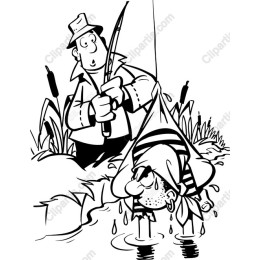 Whimsical Fisherman and Pirate