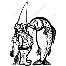 Fishing Fun: Fisherman with Trout