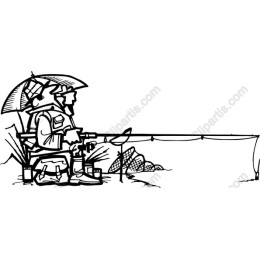 Fisherman - Tranquil Fishing Scene