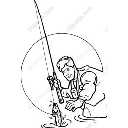 Fisherman in Action